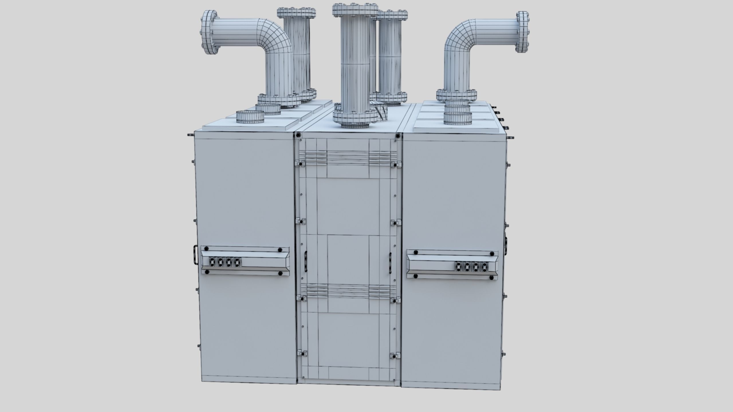 Plansifter Plansichter Grain Wheat Flour Milling Machine Low-poly 3D model_59