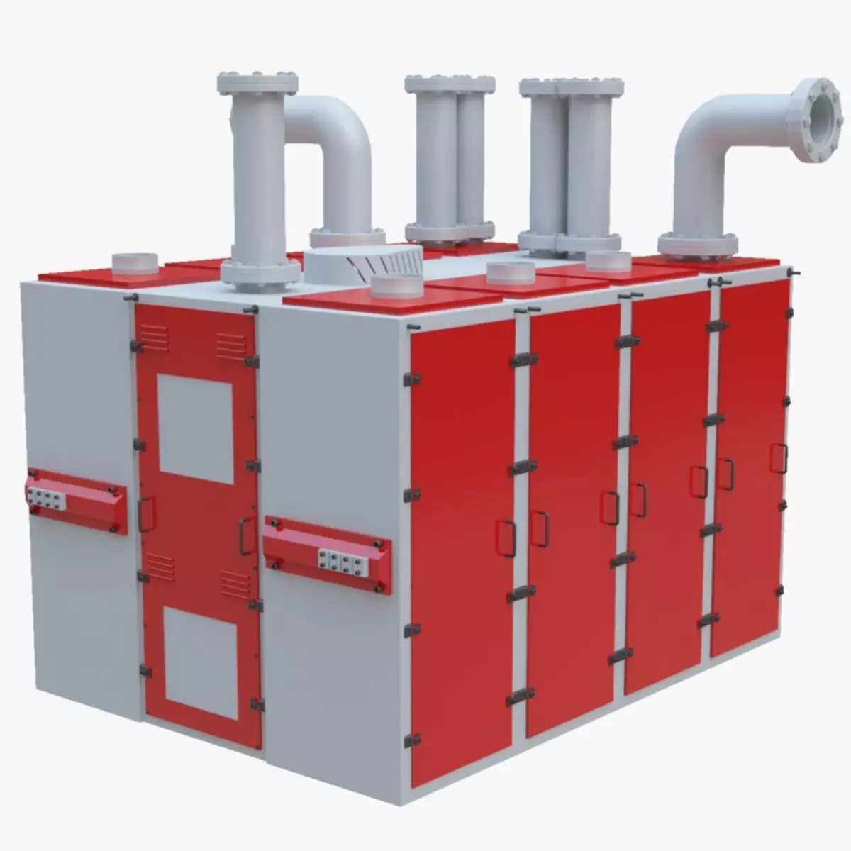 Plansifter Plansichter Grain Wheat Flour Milling Machine Low-poly 3D model_0