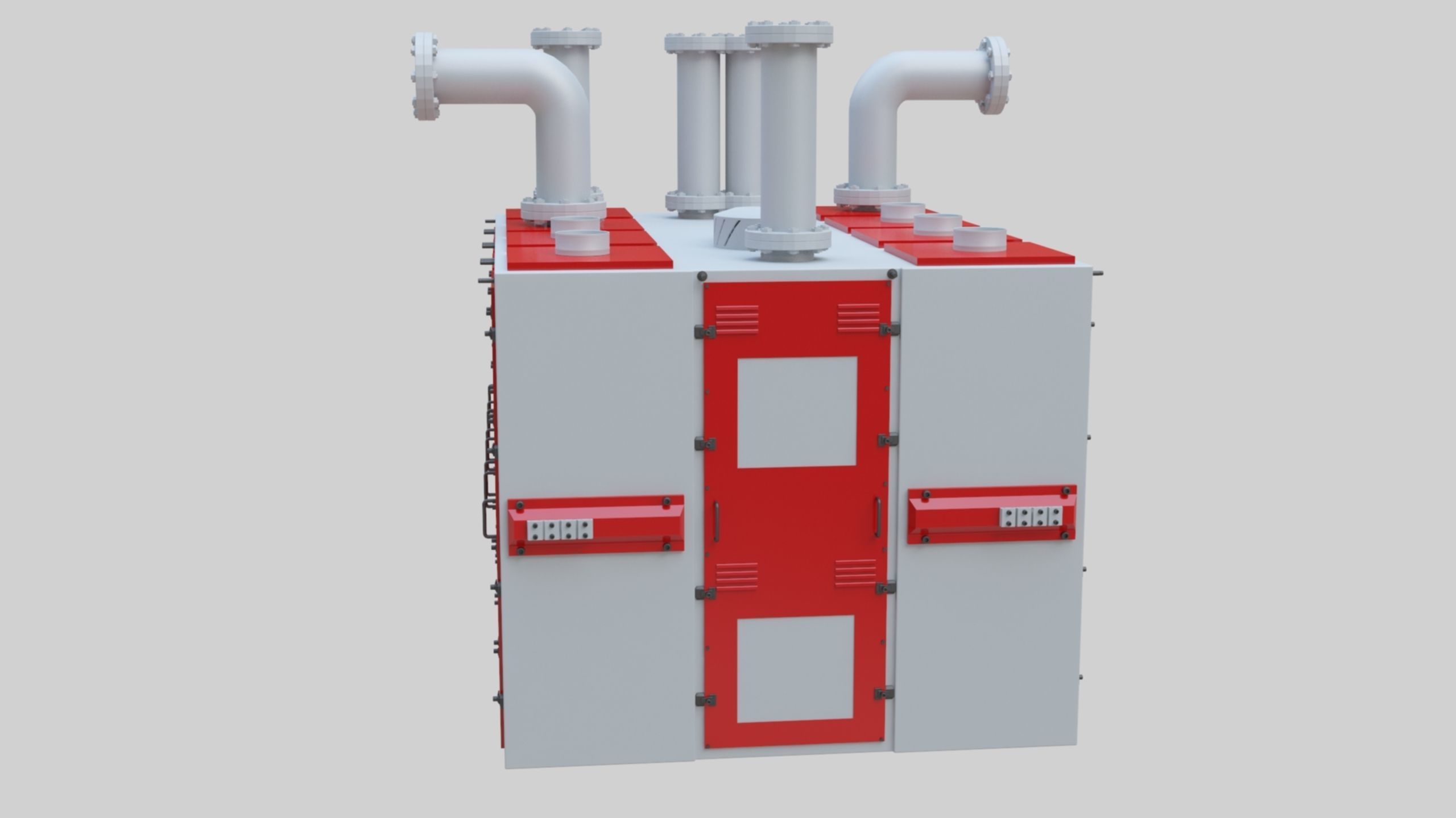 Plansifter Plansichter Grain Wheat Flour Milling Machine Low-poly 3D model_33