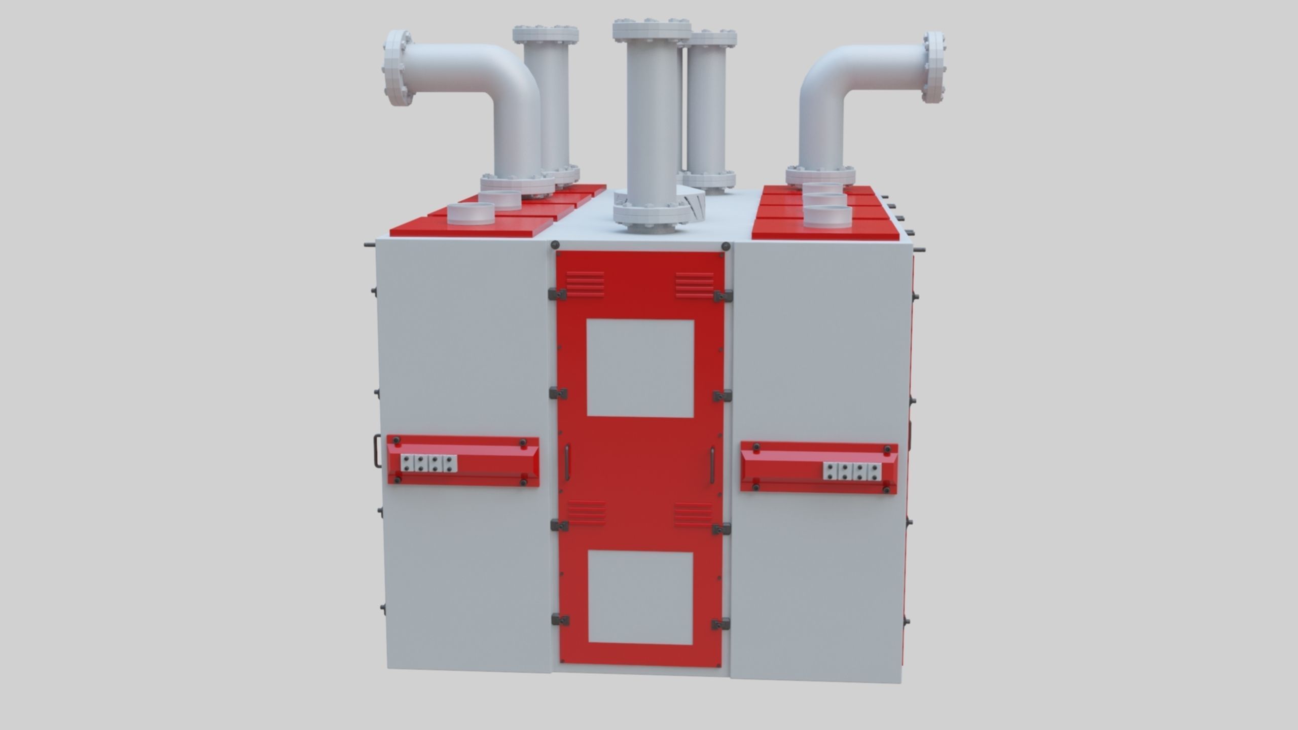 Plansifter Plansichter Grain Wheat Flour Milling Machine Low-poly 3D model_34