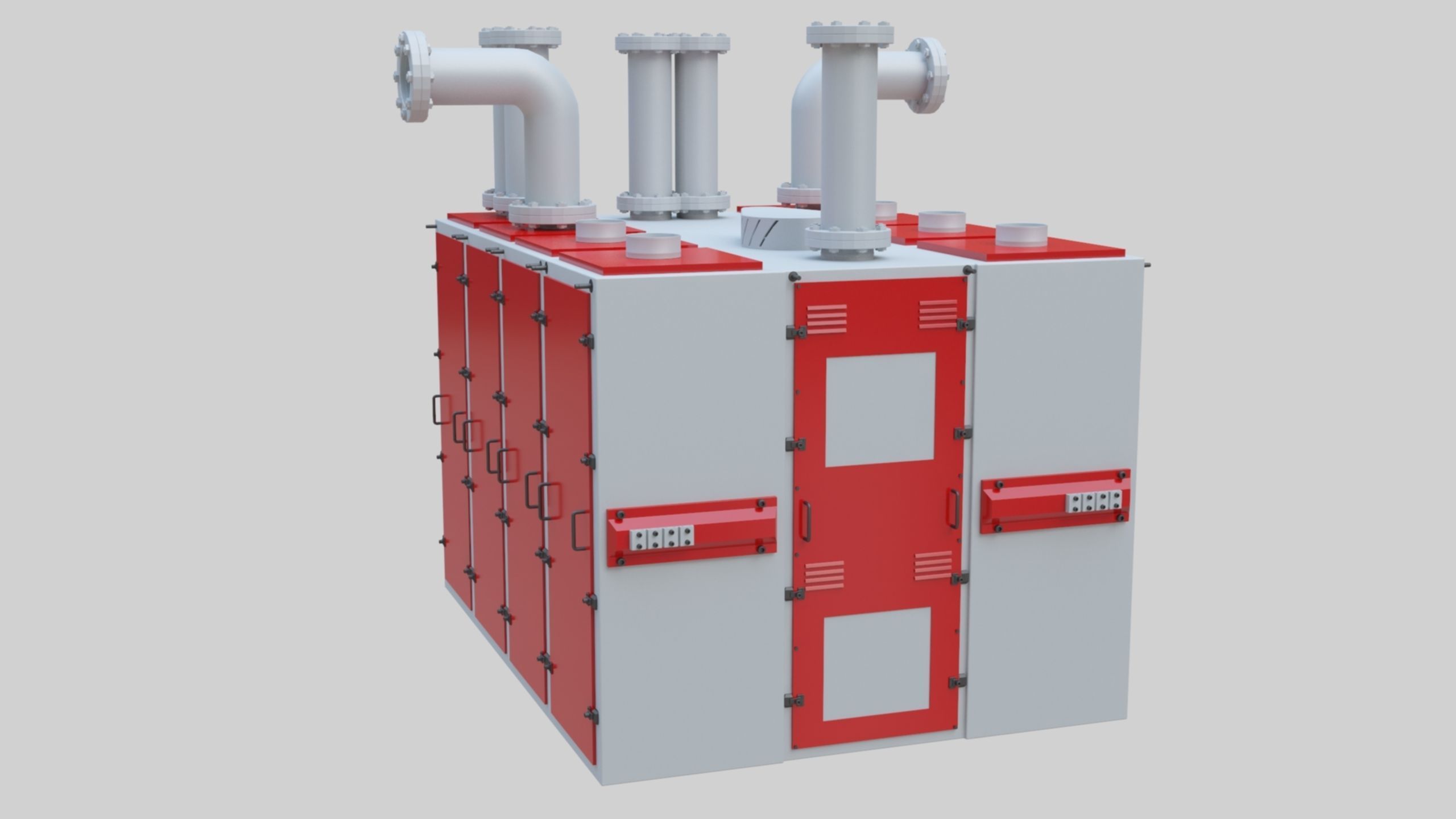 Plansifter Plansichter Grain Wheat Flour Milling Machine Low-poly 3D model_32