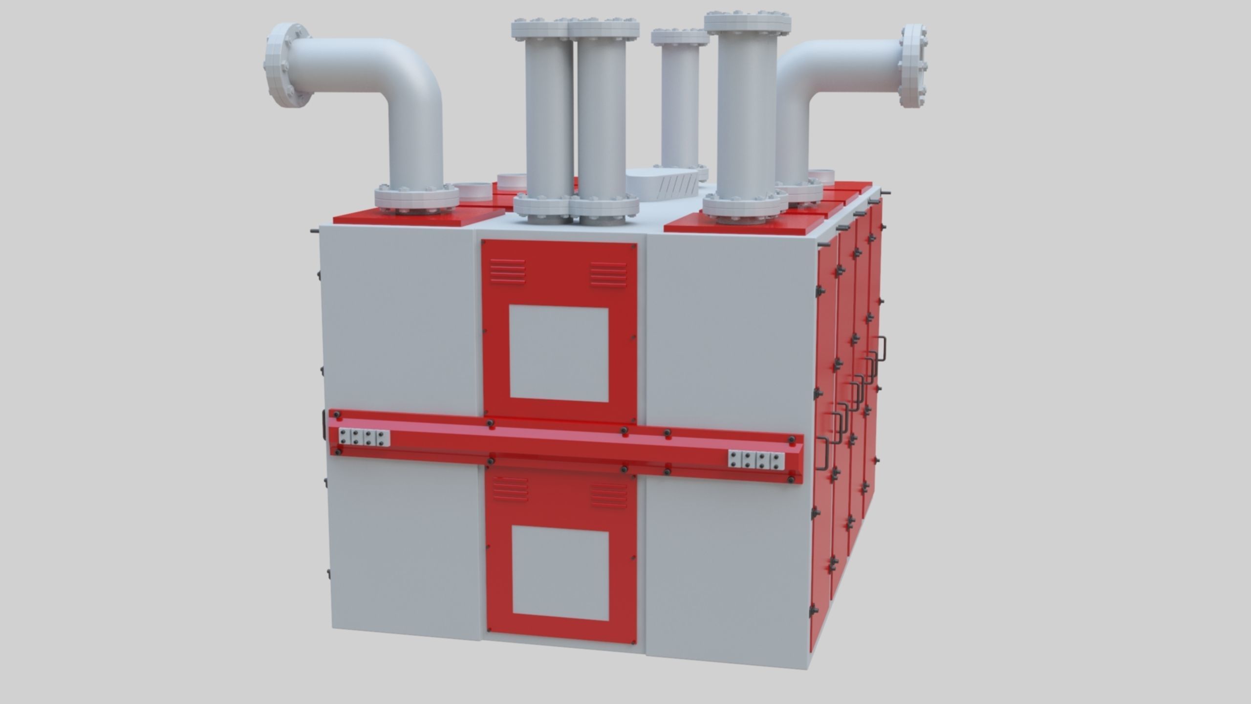 Plansifter Plansichter Grain Wheat Flour Milling Machine Low-poly 3D model_21