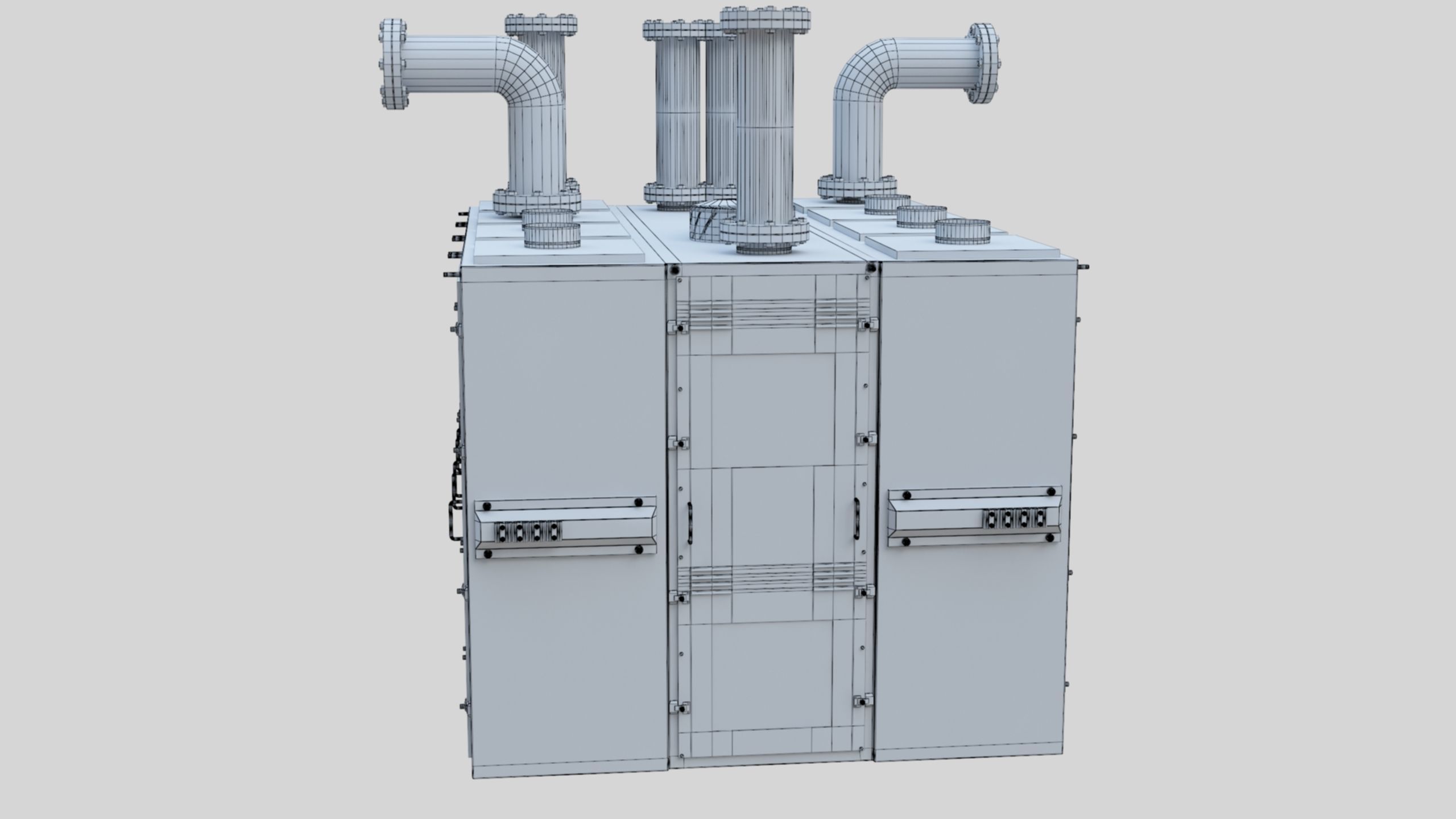 Plansifter Plansichter Grain Wheat Flour Milling Machine Low-poly 3D model_54