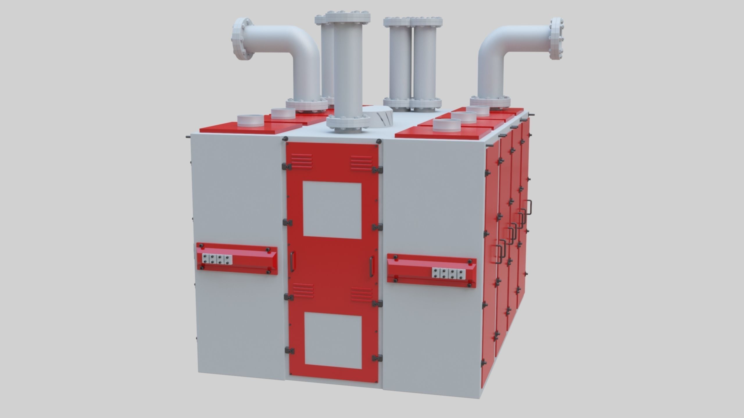 Plansifter Plansichter Grain Wheat Flour Milling Machine Low-poly 3D model_30