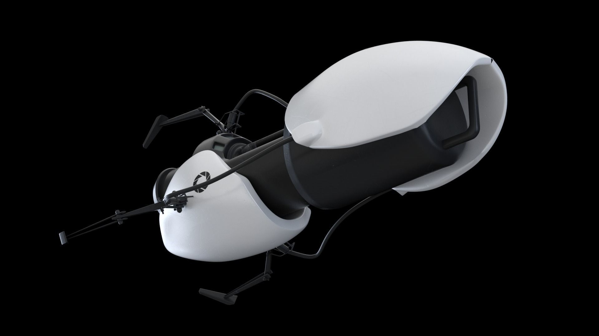 Portal Gun - From Portal 2 - highpoly 3D model_1