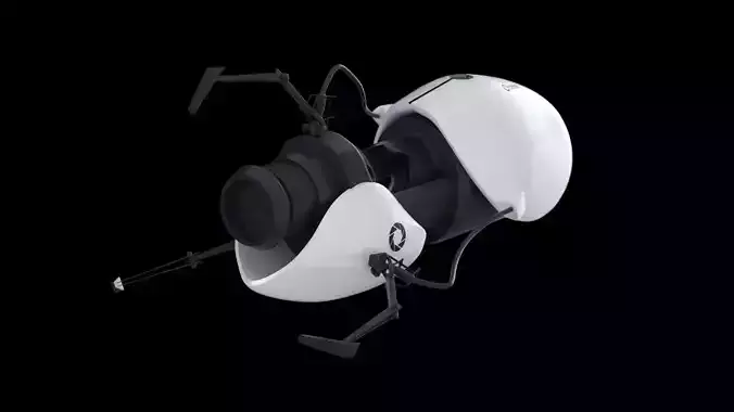 Portal Gun - From Portal 2 - highpoly 3D model