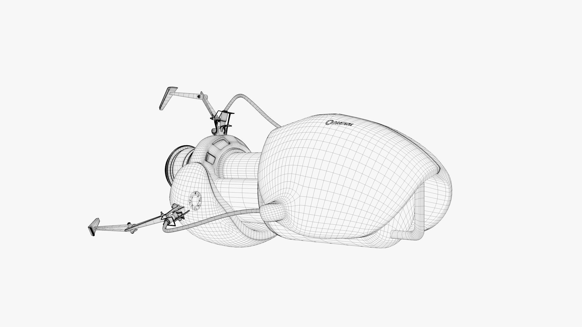 Portal Gun - From Portal 2 - highpoly 3D model_10