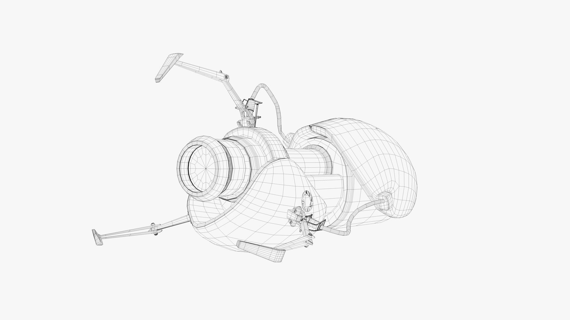 Portal Gun - From Portal 2 - highpoly 3D model_6