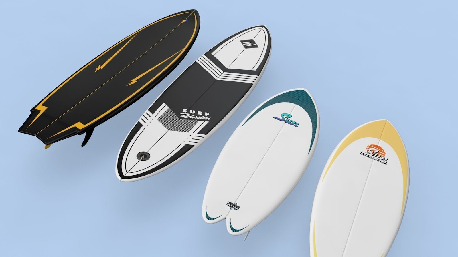 Surfboards Design  3D model_8