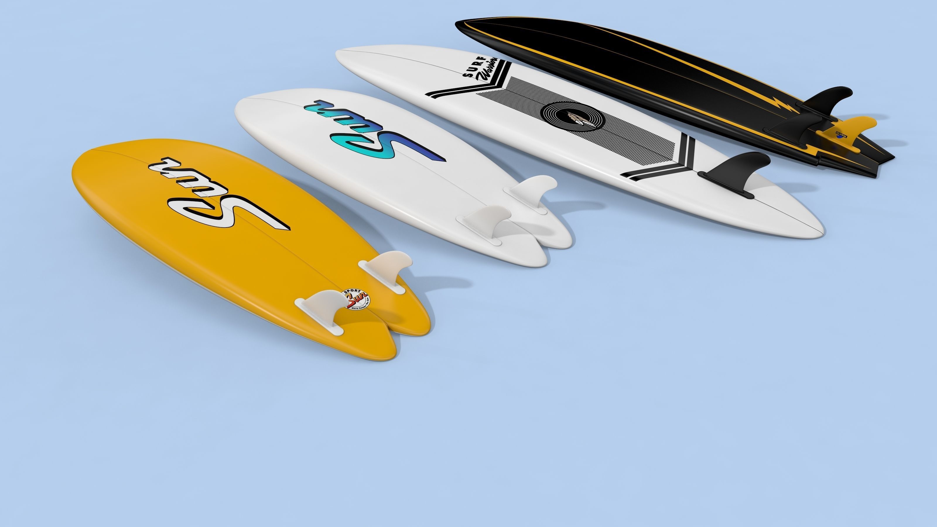 Surfboards Design  3D model_6