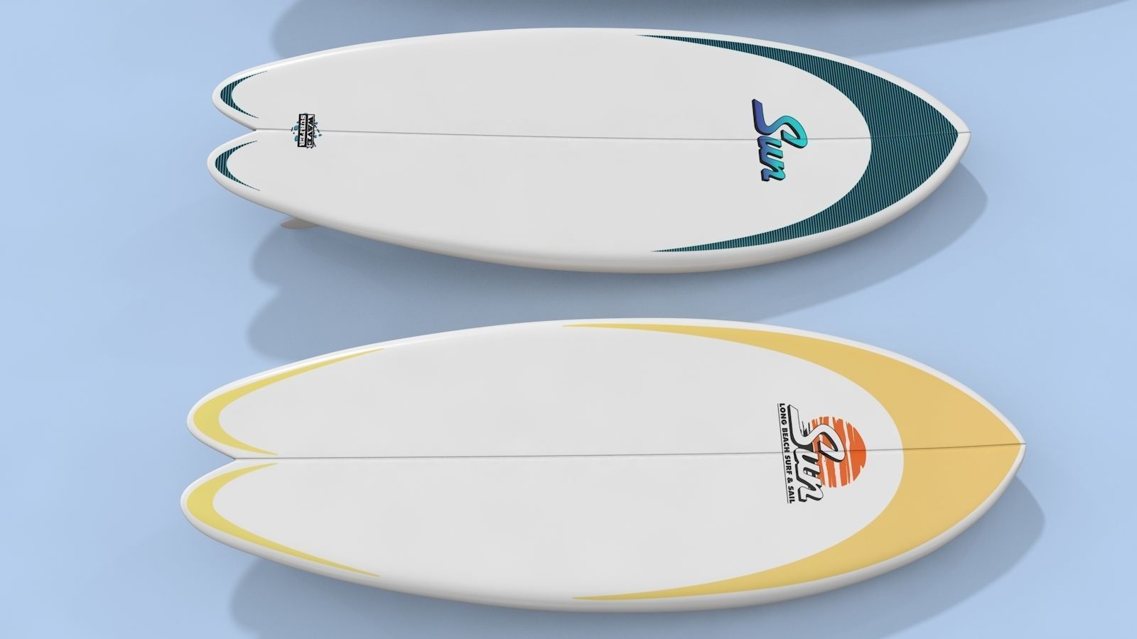 Surfboards Design  3D model_4