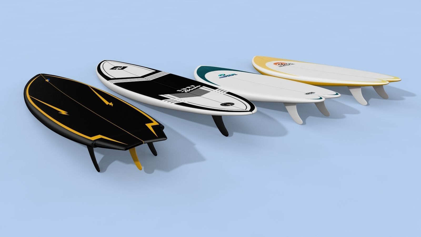 Surfboards Design  3D model_3