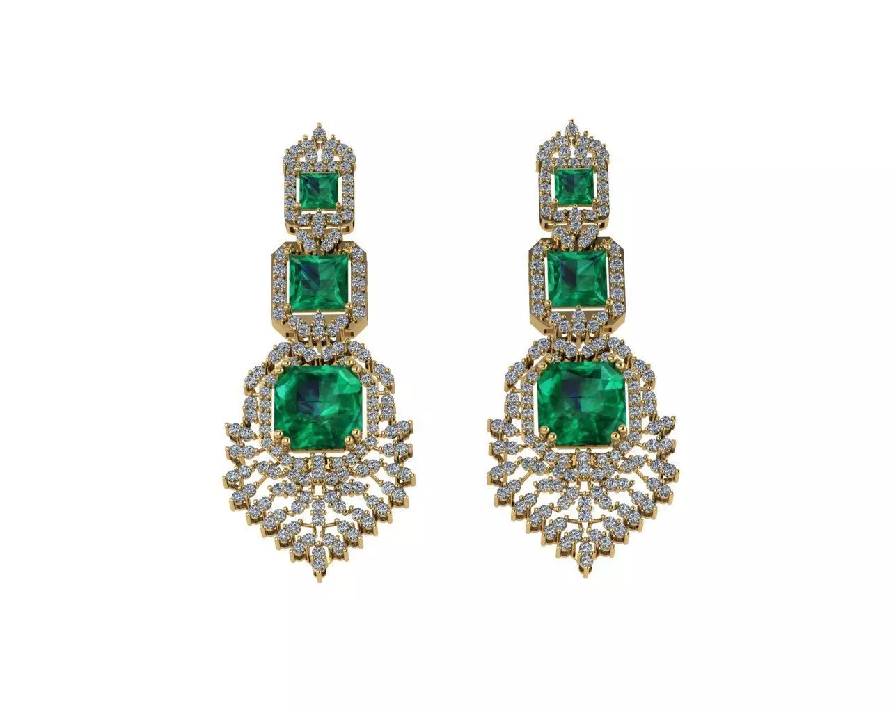 Earrings 3D print model_0