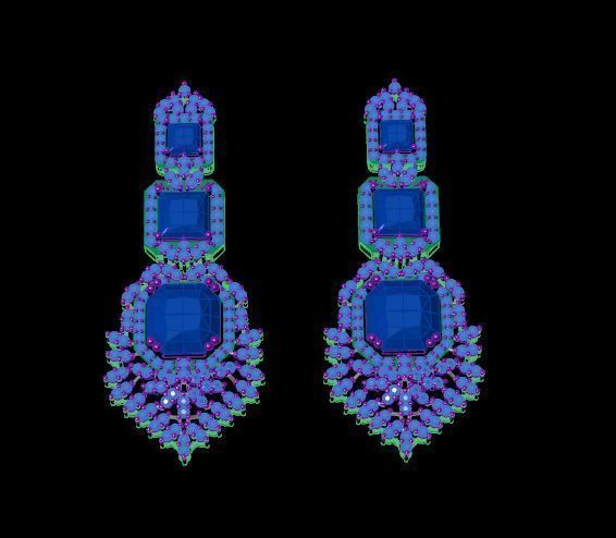 Earrings 3D print model_2