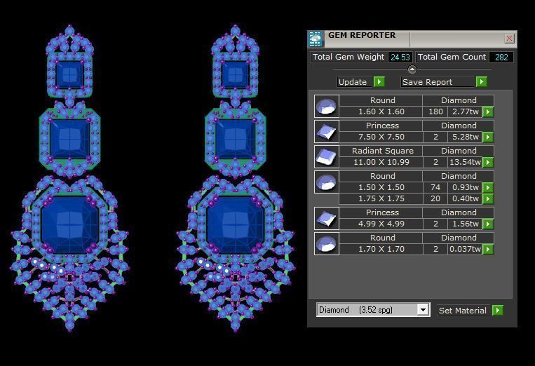 Earrings 3D print model_3
