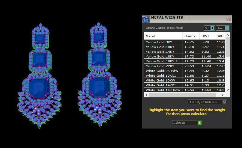 Earrings 3D print model_4