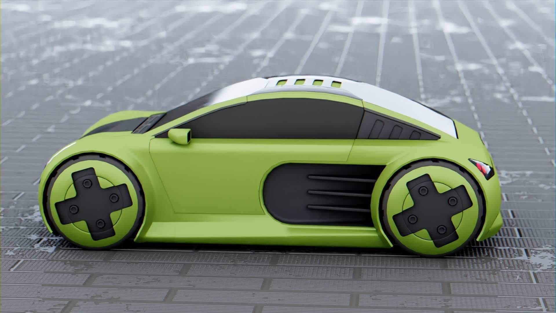 CONCEPT ELECTRIC  VEHICLE RIGGED 3D model_19