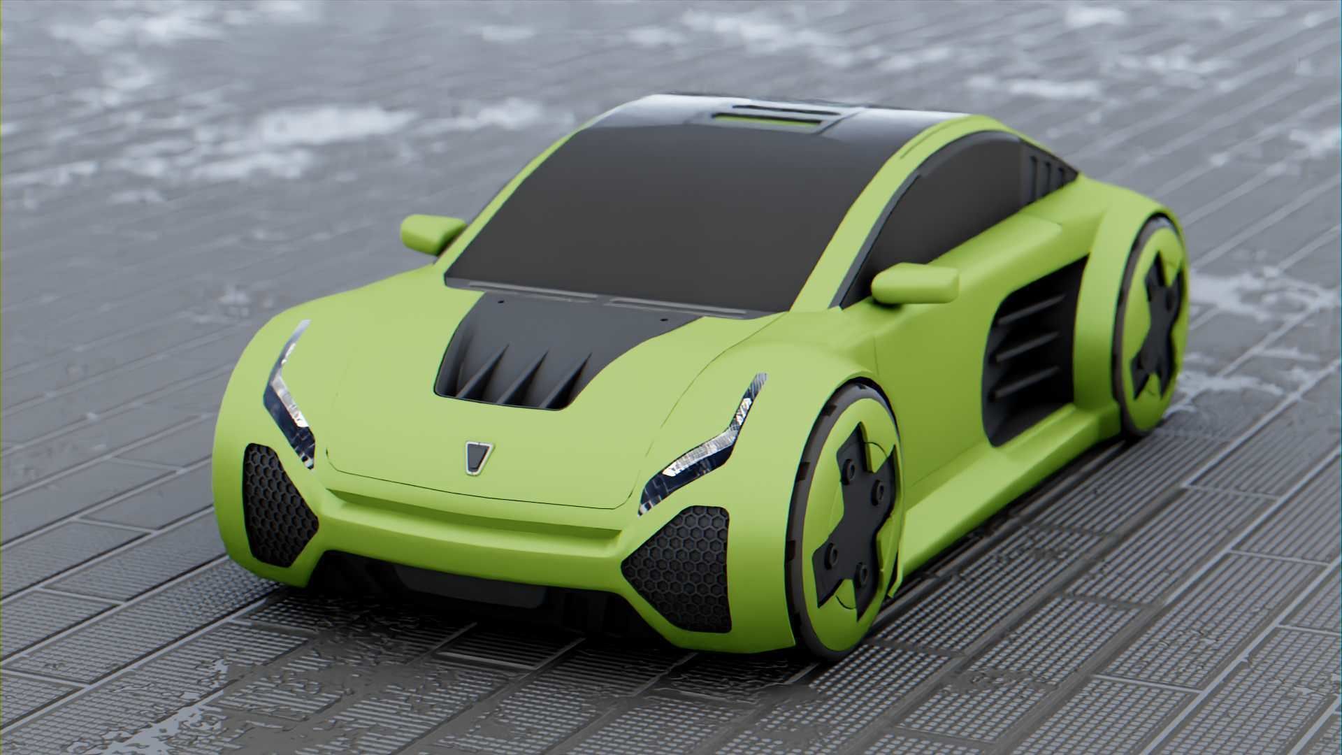 CONCEPT ELECTRIC  VEHICLE RIGGED 3D model_13