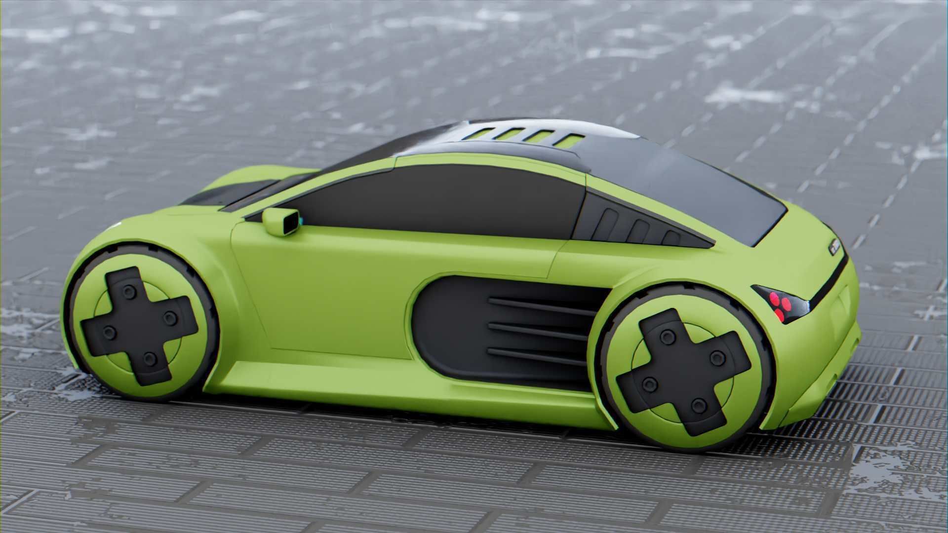 CONCEPT ELECTRIC  VEHICLE RIGGED 3D model_20