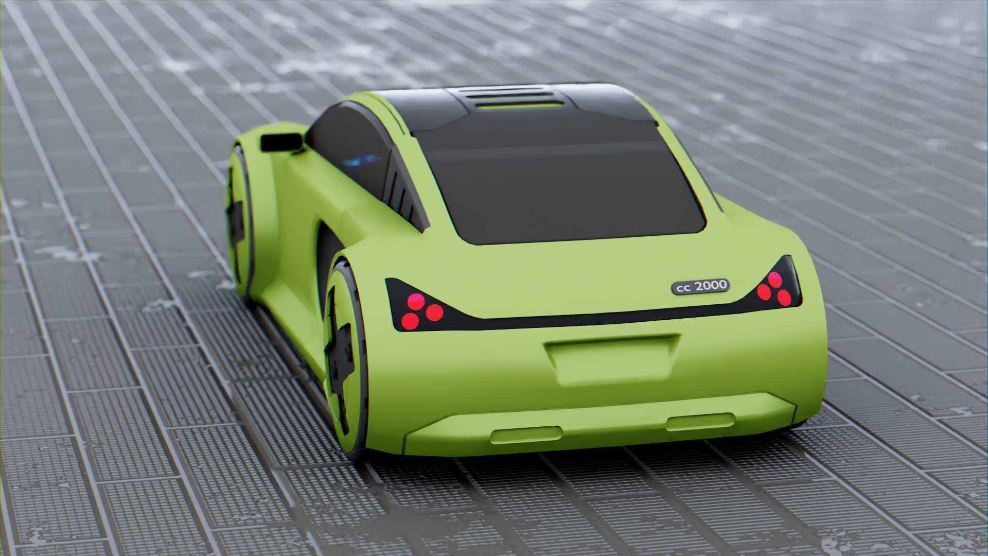 CONCEPT ELECTRIC  VEHICLE RIGGED 3D model_27