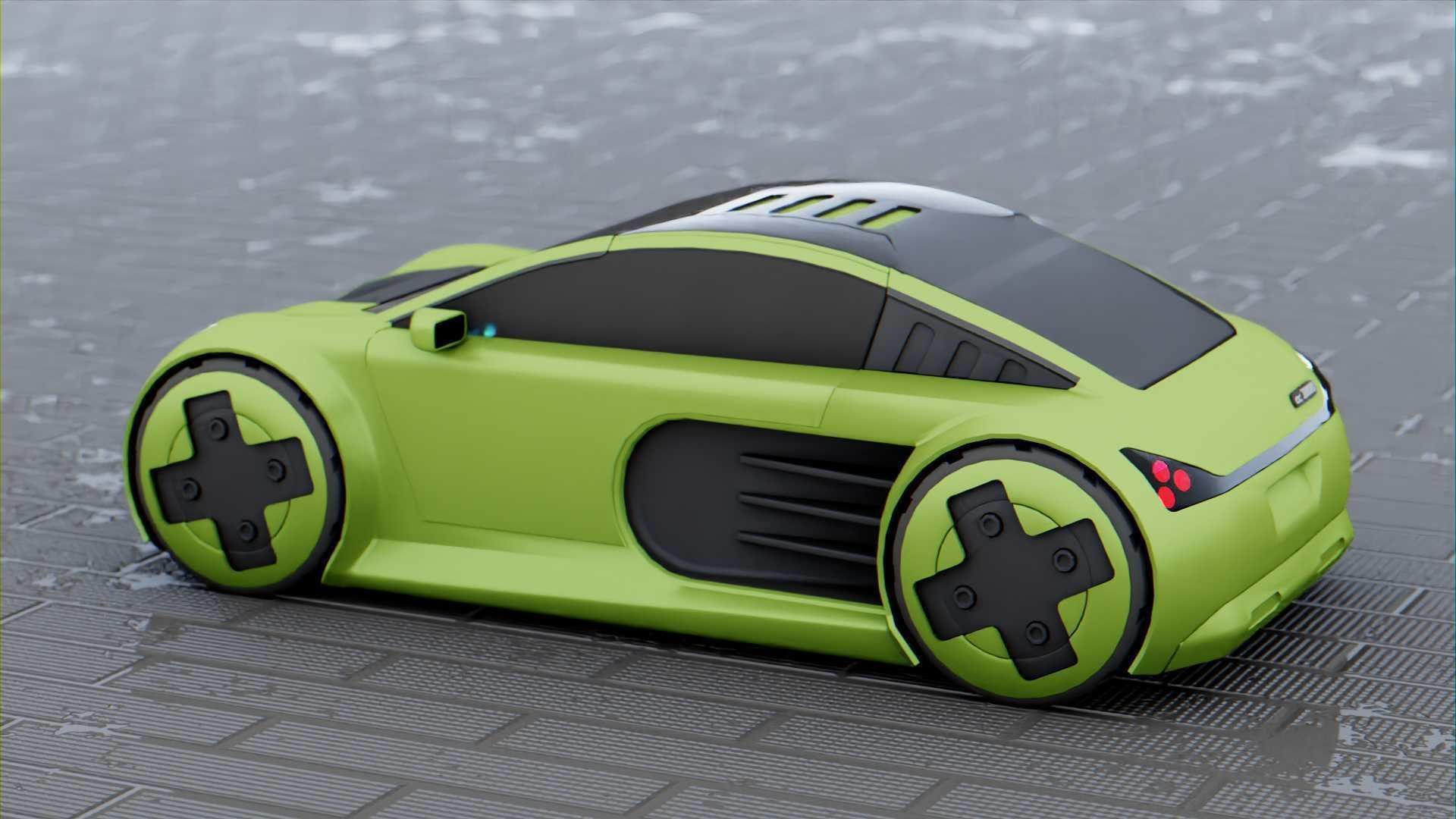 CONCEPT ELECTRIC  VEHICLE RIGGED 3D model_21