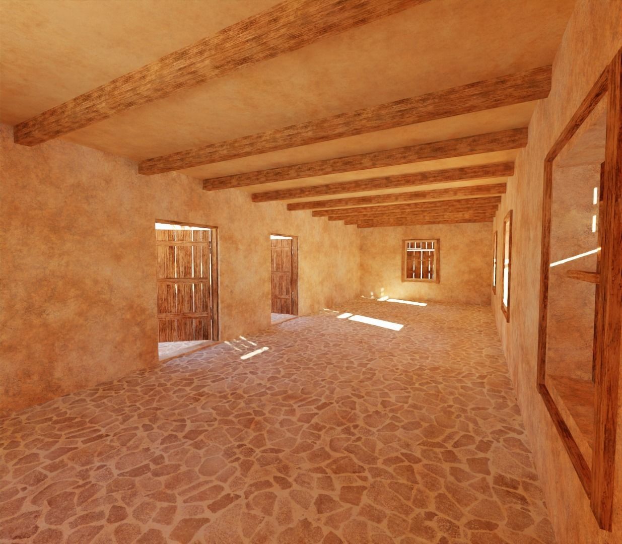 Ancient Desert House 8 3D model_6