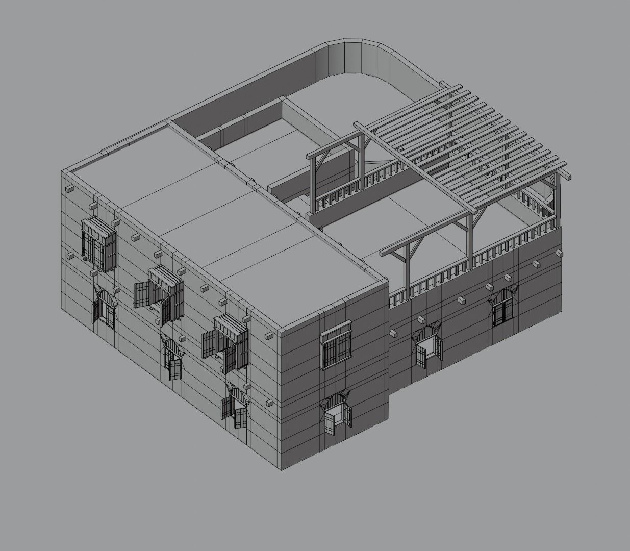 Ancient Desert House 8 3D model_15