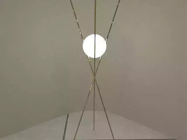 lamps gold floor lamp with ball in middle