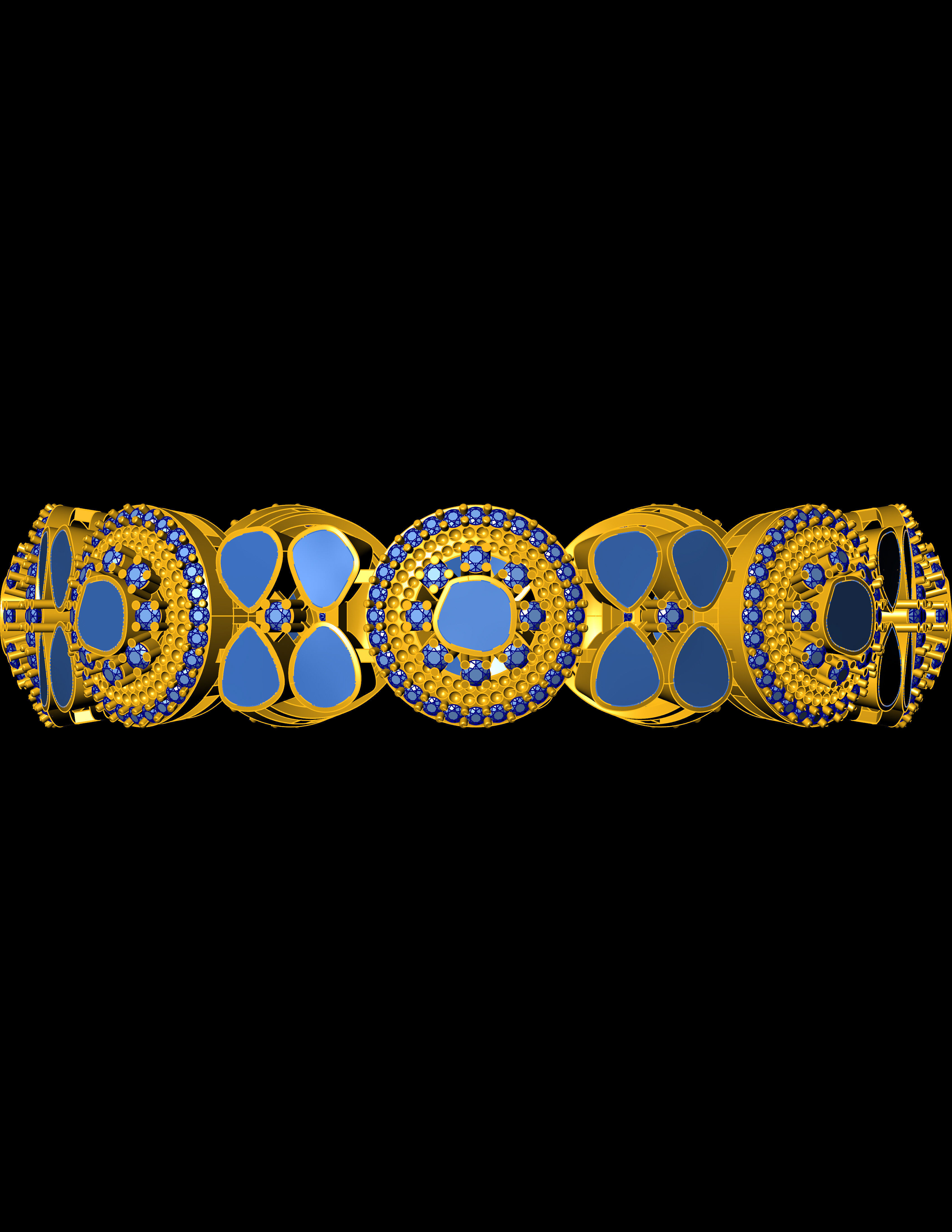 Diamond bangle Jewellery For Women 3D Print  File  available  3D print model_4