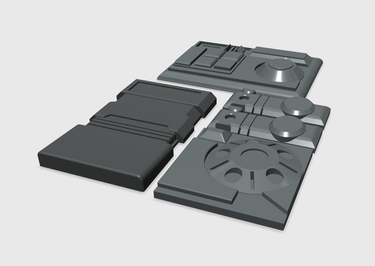 Cad Bane Greebles 3D print model_5