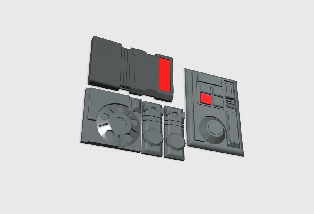 Cad Bane Greebles 3D print model_7