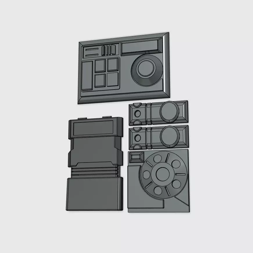 Cad Bane Greebles 3D print model_0