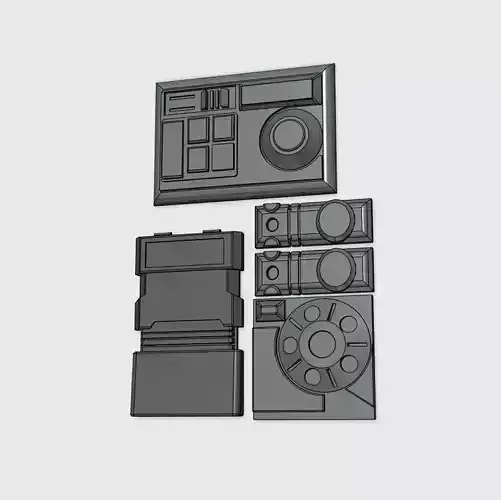 Cad Bane Greebles 3D print model