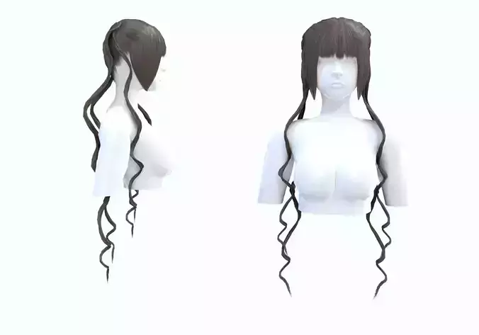 Stylized Bangs Hairstyle 