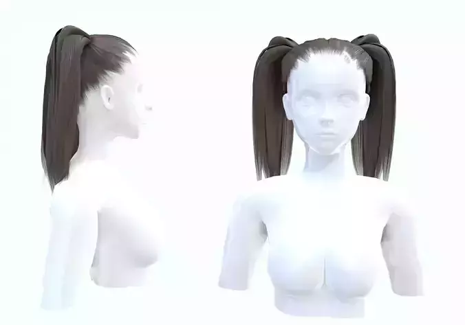 Pigtails Cute Hairstyle 