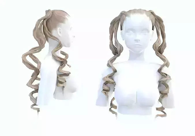 Curly Wavy Hairstyle 