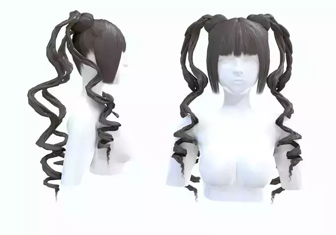 Curly Ponytails Hairstyle 