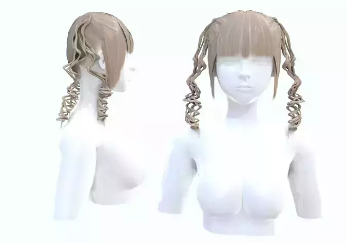 Bangs Curly Hairstyle 