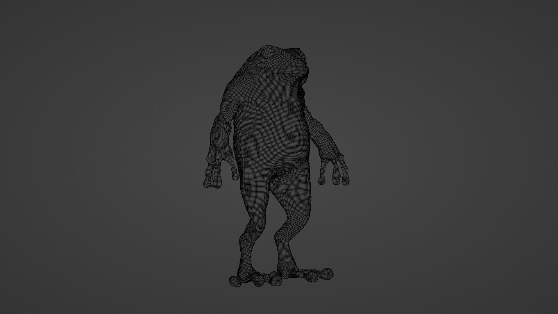 Blue Frog Character - Rigged - Game Ready Low-poly 3D model_27