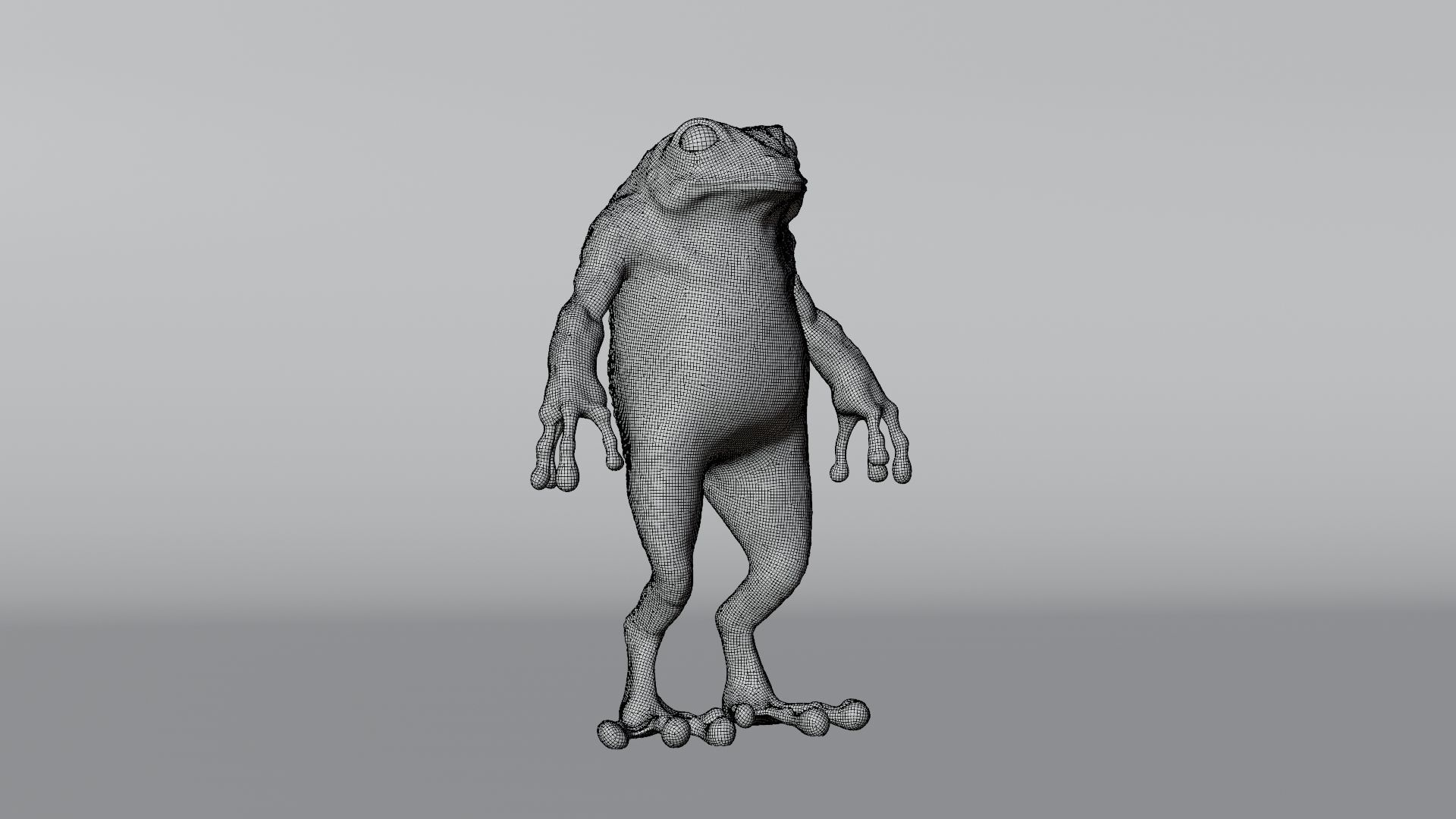 Blue Frog Character - Rigged - Game Ready Low-poly 3D model_26