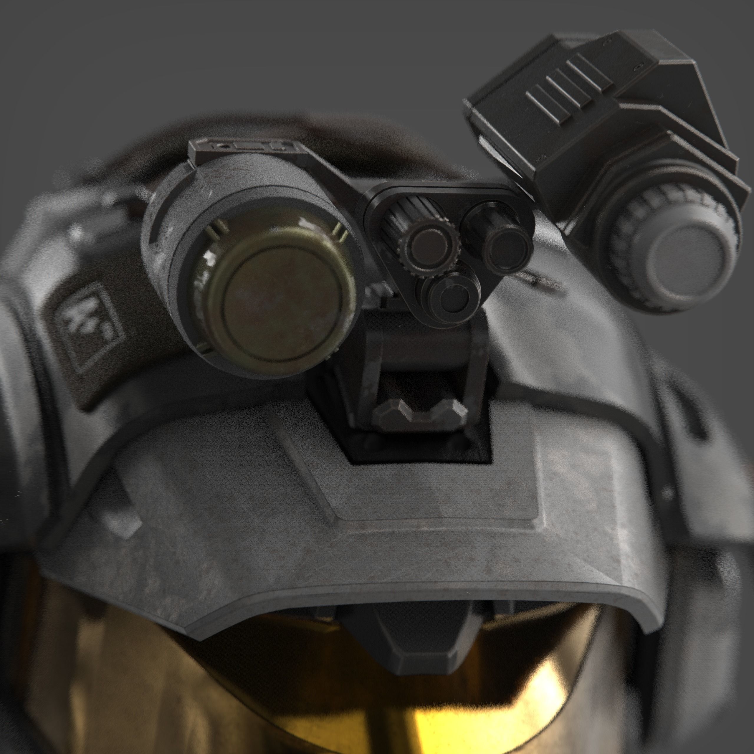 Artaius Cosplay Helmet and Attachment  3D print model_3