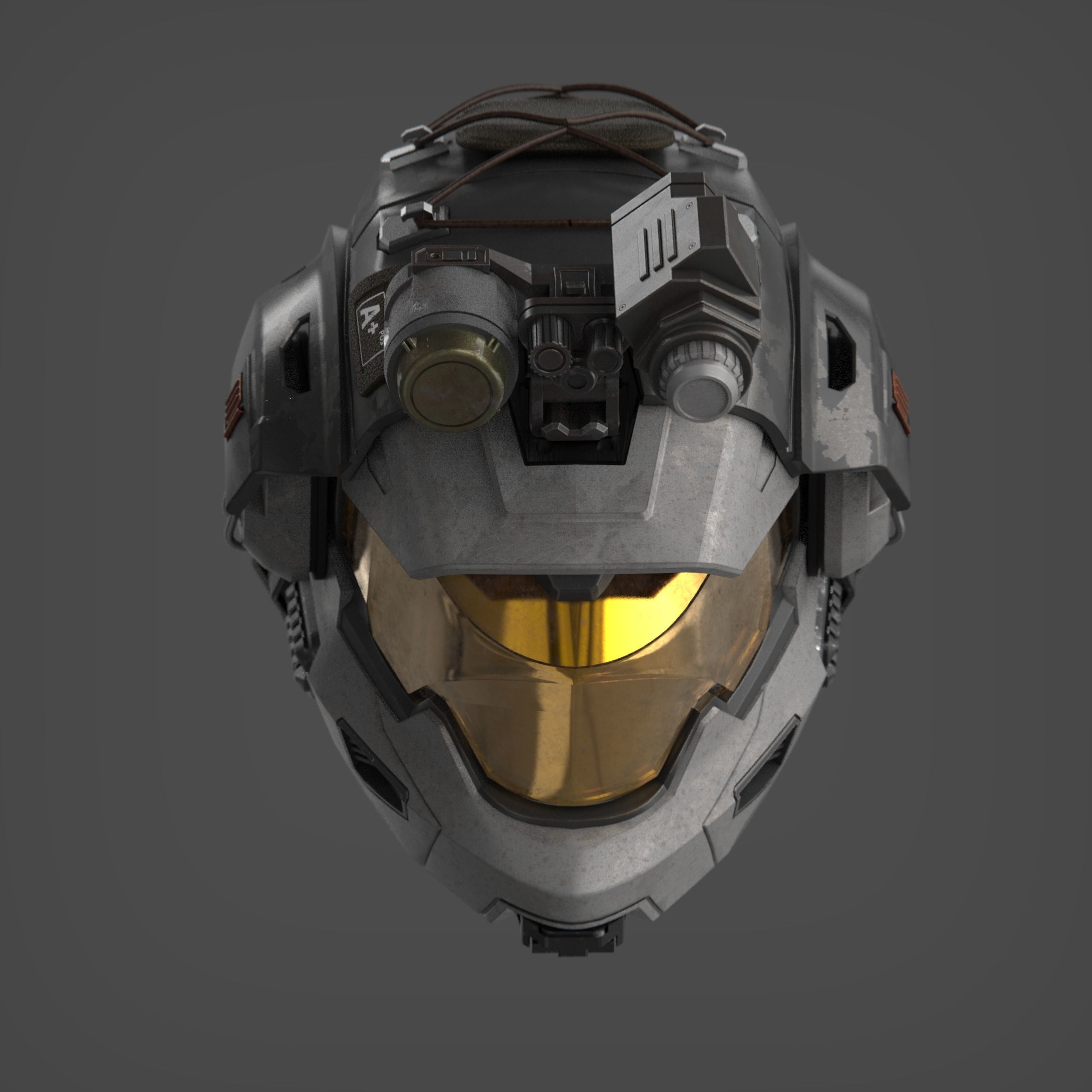 Artaius Cosplay Helmet and Attachment  3D print model_6