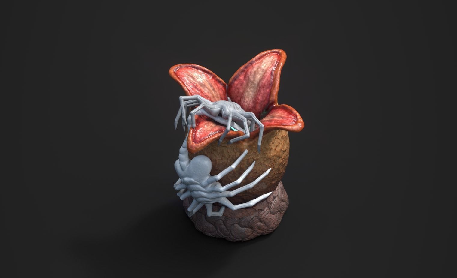 Ovomorph venus flytrap 3D model_7