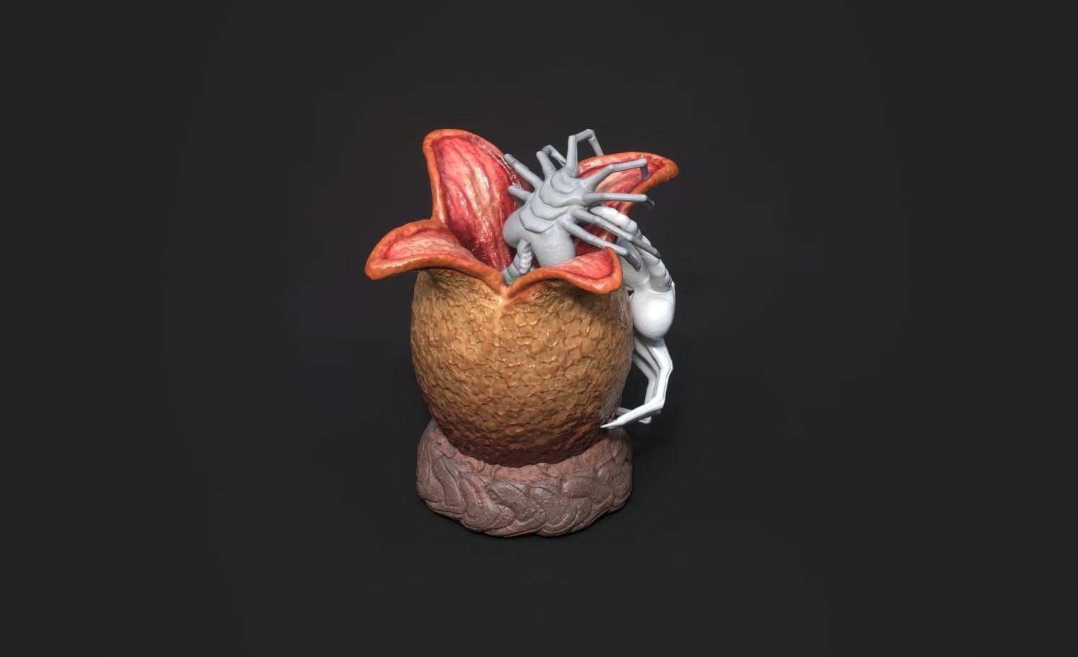 Ovomorph venus flytrap 3D model_2