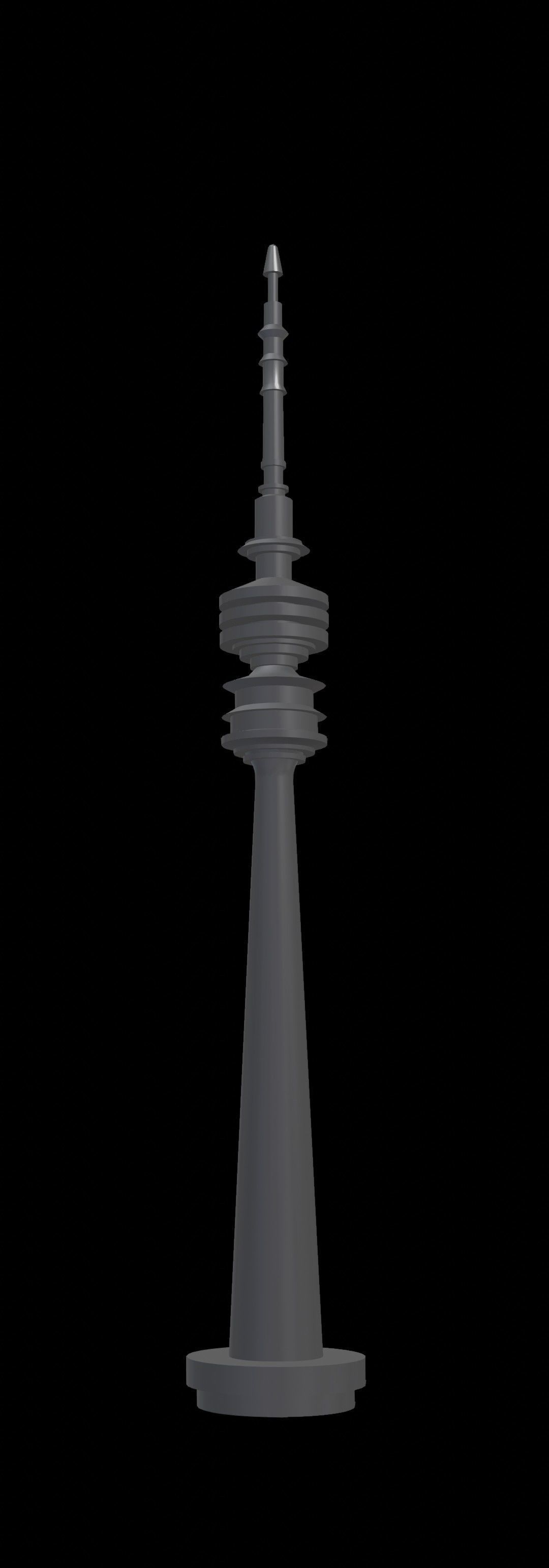Televisiontower Radiotower Architecture Tower Building Low-poly 3D model_24