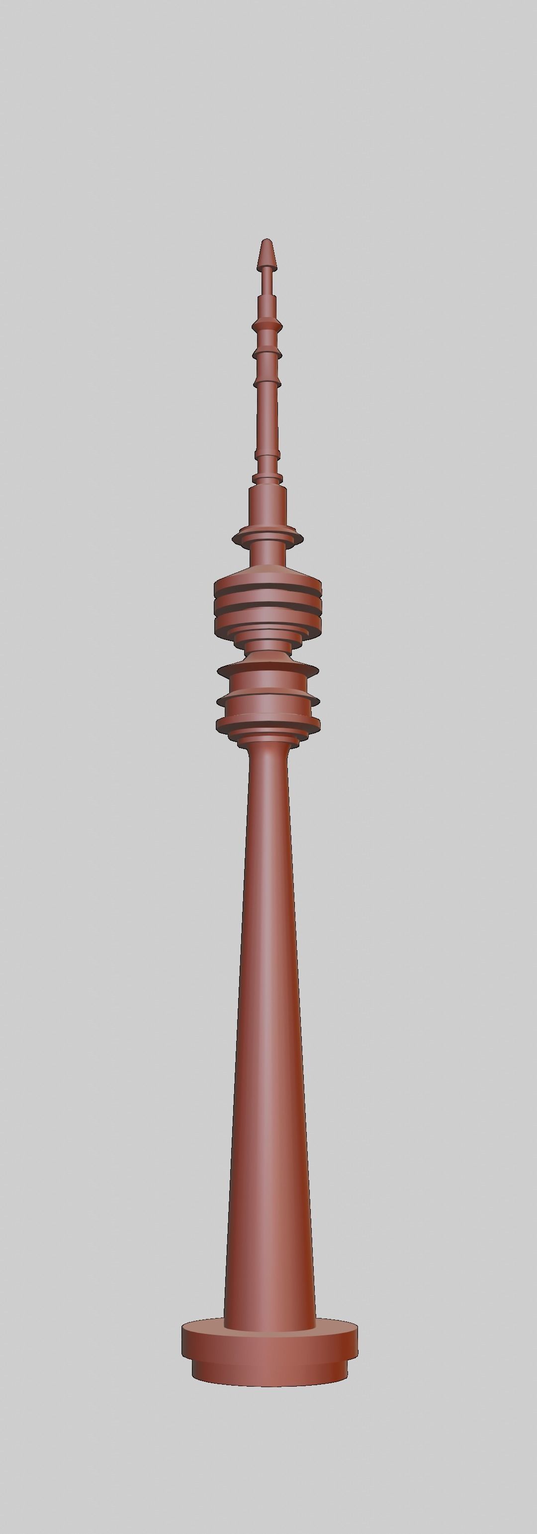 Televisiontower Radiotower Architecture Tower Building Low-poly 3D model_39