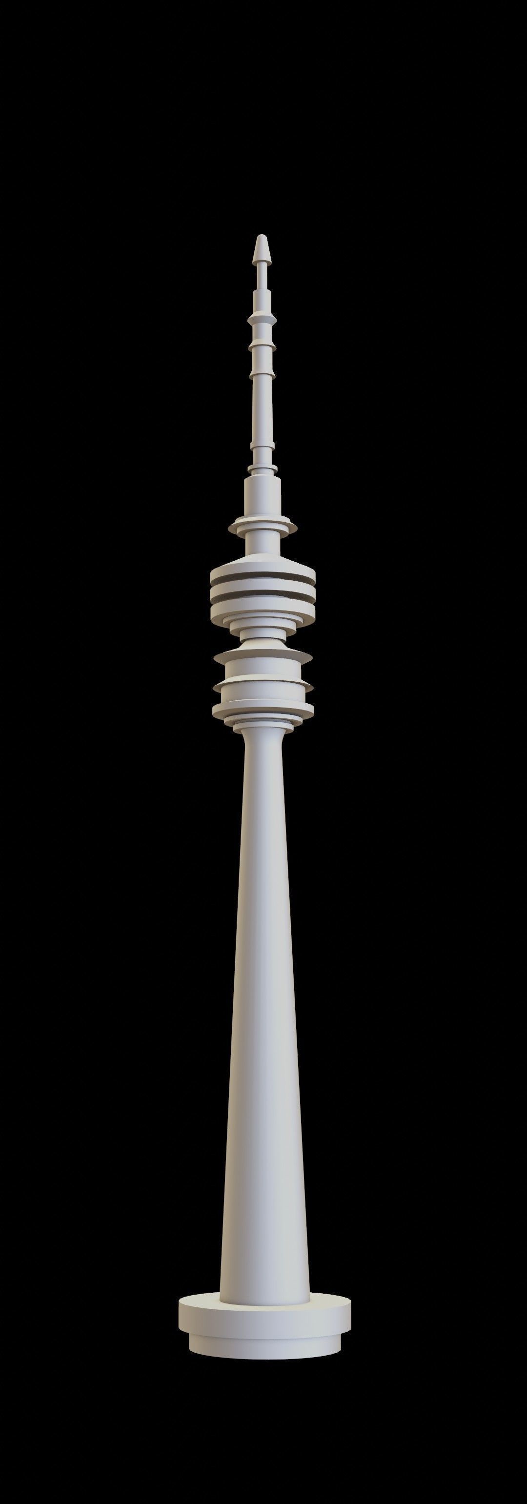 Televisiontower Radiotower Architecture Tower Building Low-poly 3D model_18