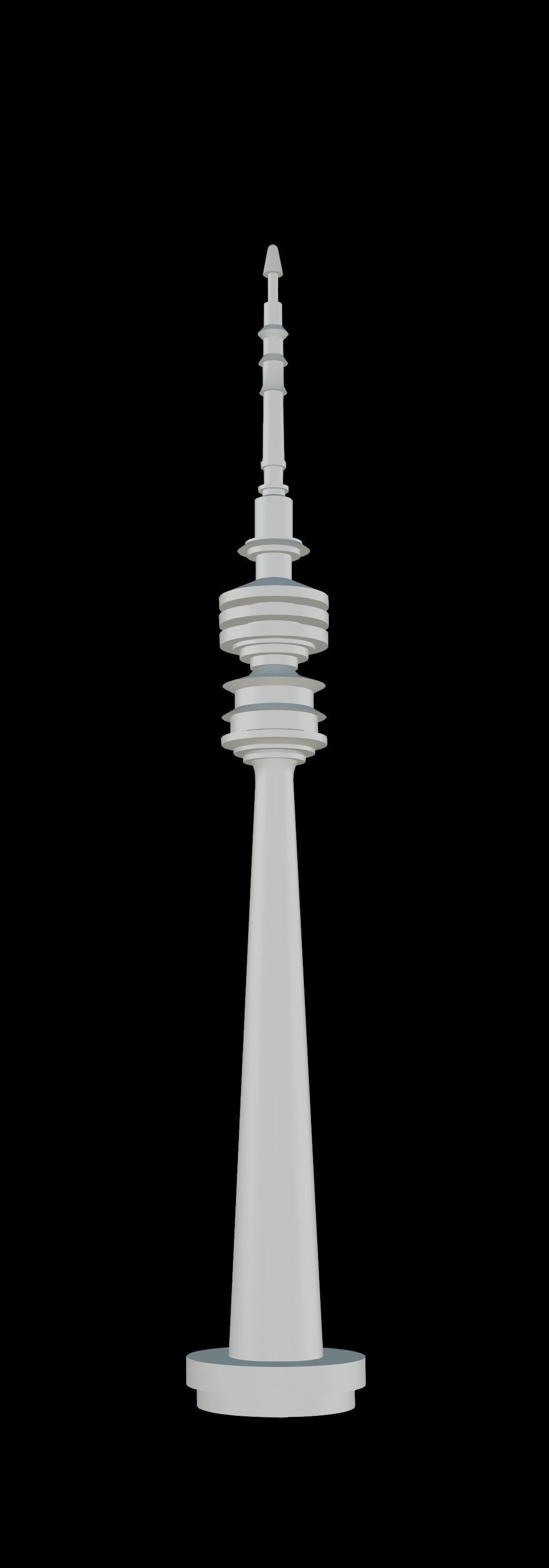 Televisiontower Radiotower Architecture Tower Building Low-poly 3D model_23