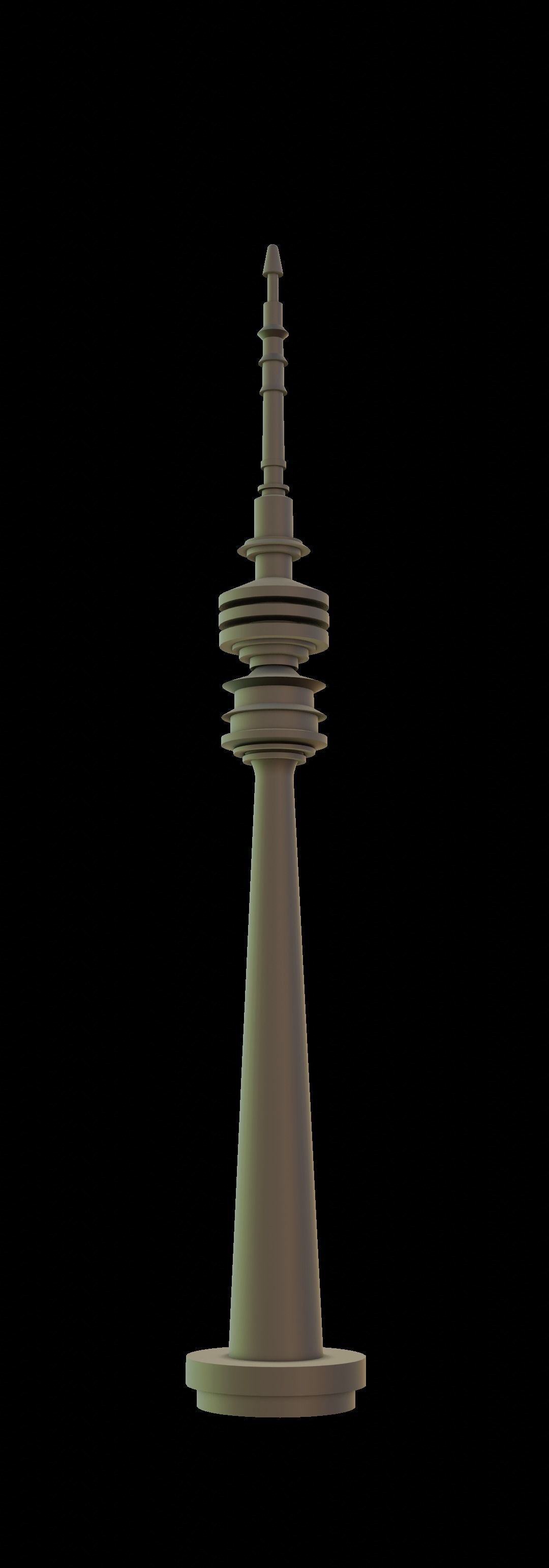 Televisiontower Radiotower Architecture Tower Building Low-poly 3D model_33
