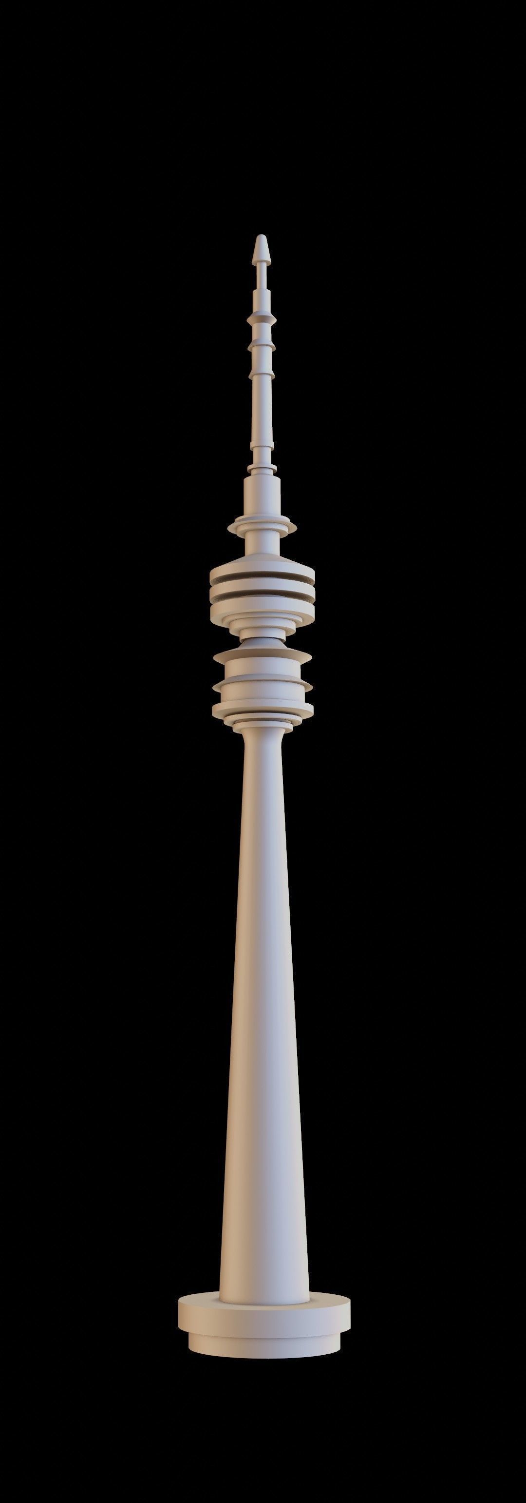 Televisiontower Radiotower Architecture Tower Building Low-poly 3D model_17